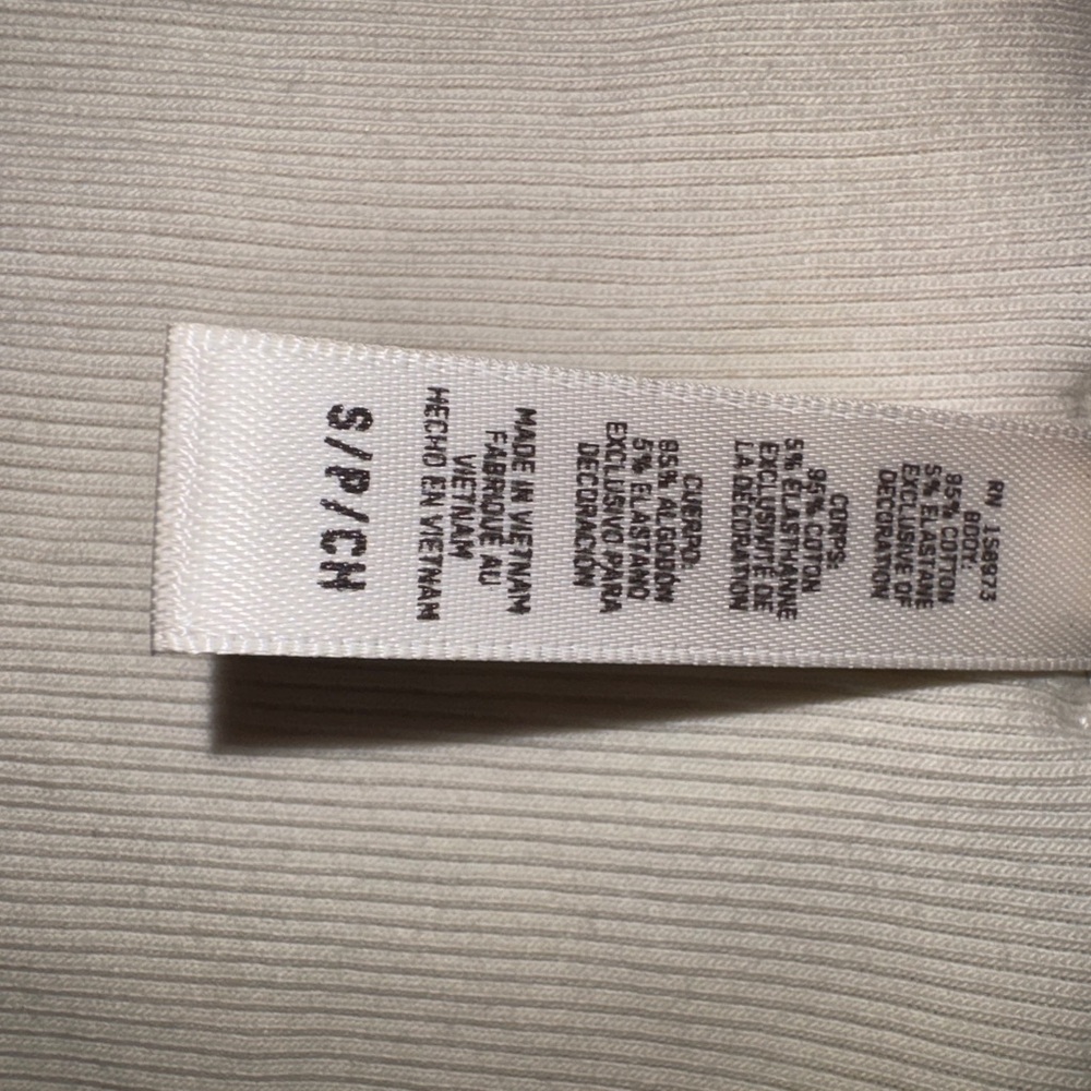 SKIMS Ribbed Scoop Tank Top in Off-White/Cream - Picture 6 of 6